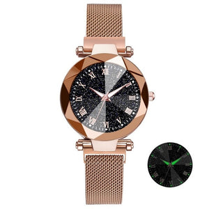 Luxury Starry Sky Stainless Steel Mesh Bracelet Watches For Women in 2019