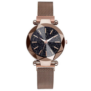 Luxury Starry Sky Stainless Steel Mesh Bracelet Watches For Women in 2019