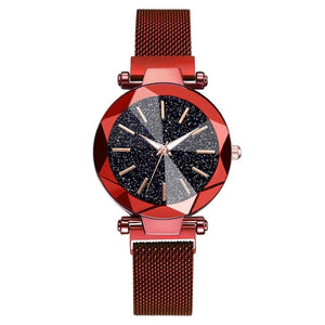 Luxury Starry Sky Stainless Steel Mesh Bracelet Watches For Women in 2019