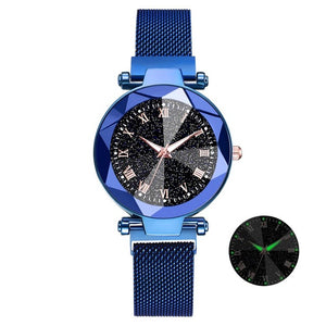 Luxury Starry Sky Stainless Steel Mesh Bracelet Watches For Women in 2019