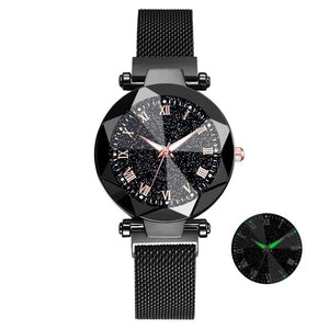 Luxury Starry Sky Stainless Steel Mesh Bracelet Watches For Women in 2019