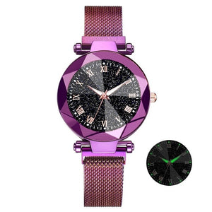 Luxury Starry Sky Stainless Steel Mesh Bracelet Watches For Women in 2019