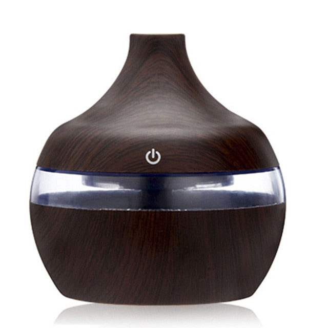 Best Ultrasonic Wood Grain Air Humidifier with Mini LED Light