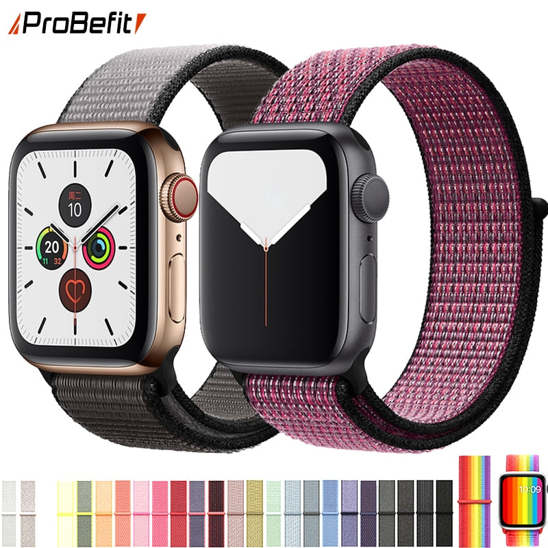 Band For Apple Watch Series 3/2/1 38MM 42MM Nylon Soft Breathable
