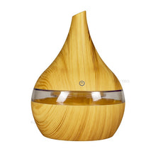 Load image into Gallery viewer, Aroma wooden ultrasonic air humidifier for make home cool mist.